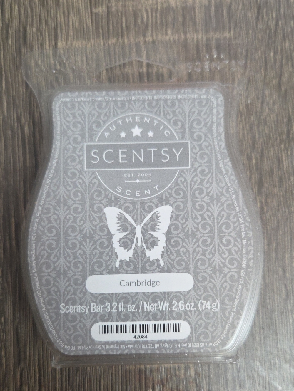 Scentsy Gray Cambridge Wax Bar - Neutral Gray Pack